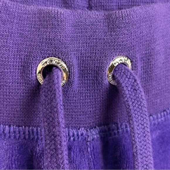 Juicy Couture x Ganni Purple Velour Straight Leg Sweatpants S Y2K - Picture 7 of 11